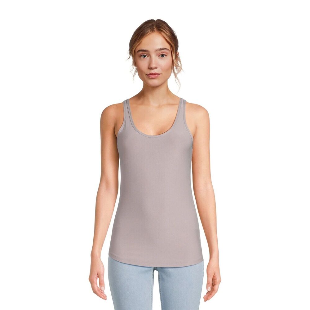 No Boundaries Juniors Scoop Tank Top